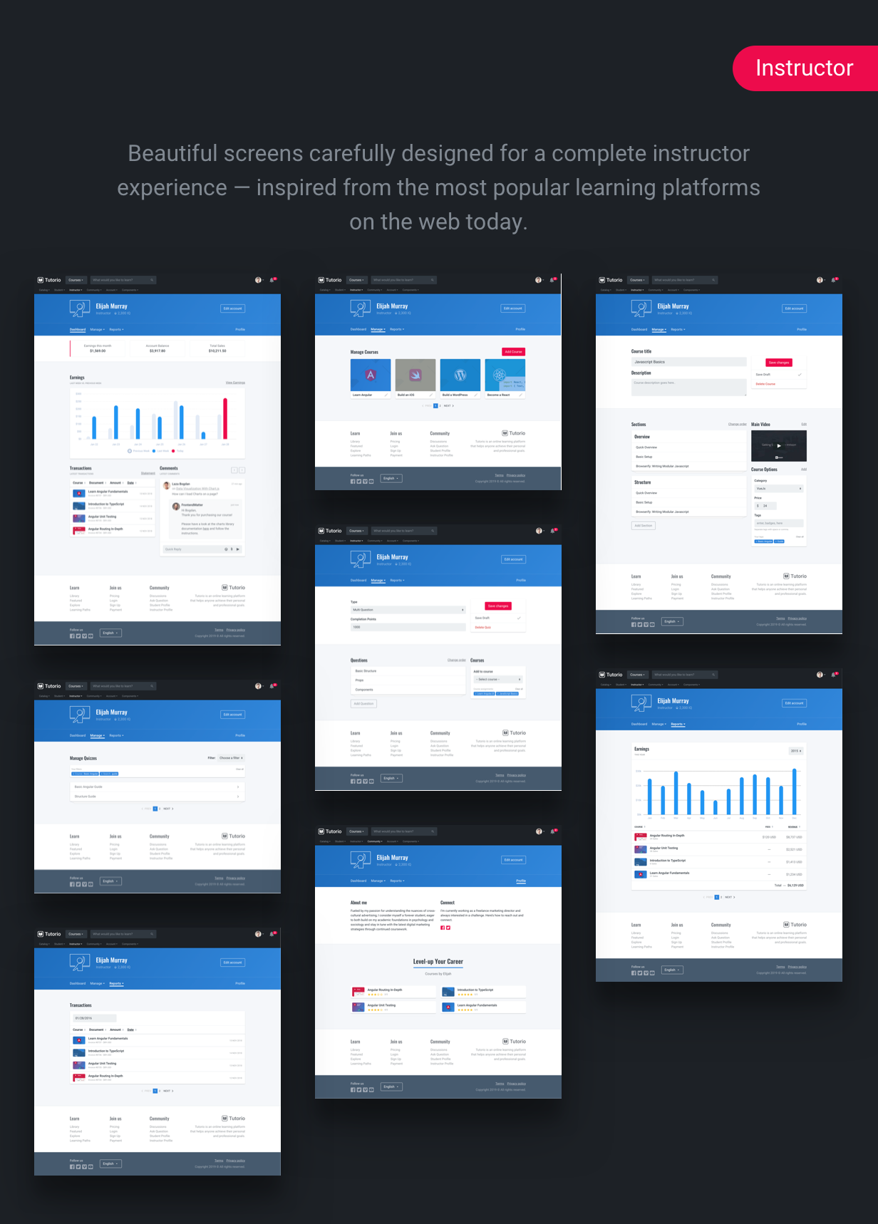 Tutorio Bootstrap - Lessons